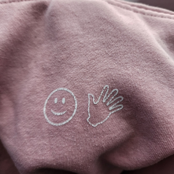 GLOSSIER Pink logo Hoodie oversized size XS‎ - Picture 4 of 9